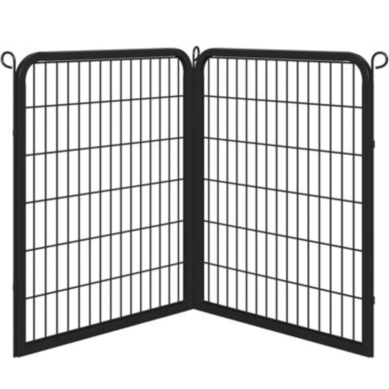 2-Panel Metal Playpen for Outdoor  Indoor Dog Pen