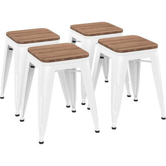 Avikrit Solid Wood 18 Short Stool