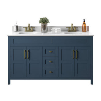 Andjoua 595 Double Bathroom Vanity with Top