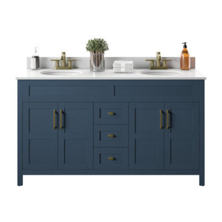 Andjoua 595 Double Bathroom Vanity with Top