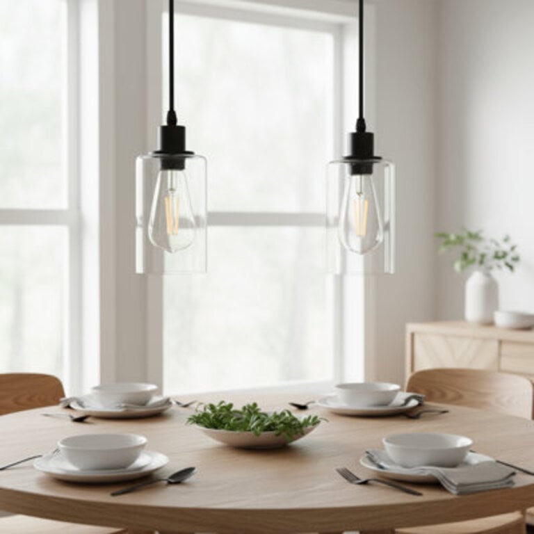 Nashra 1 - Light Single Cylinder Kitchen Island Pendant