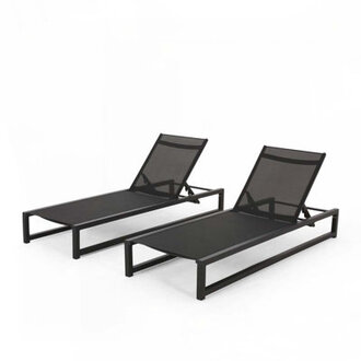 Quinn Aluminum Outdoor Chaise Lounge