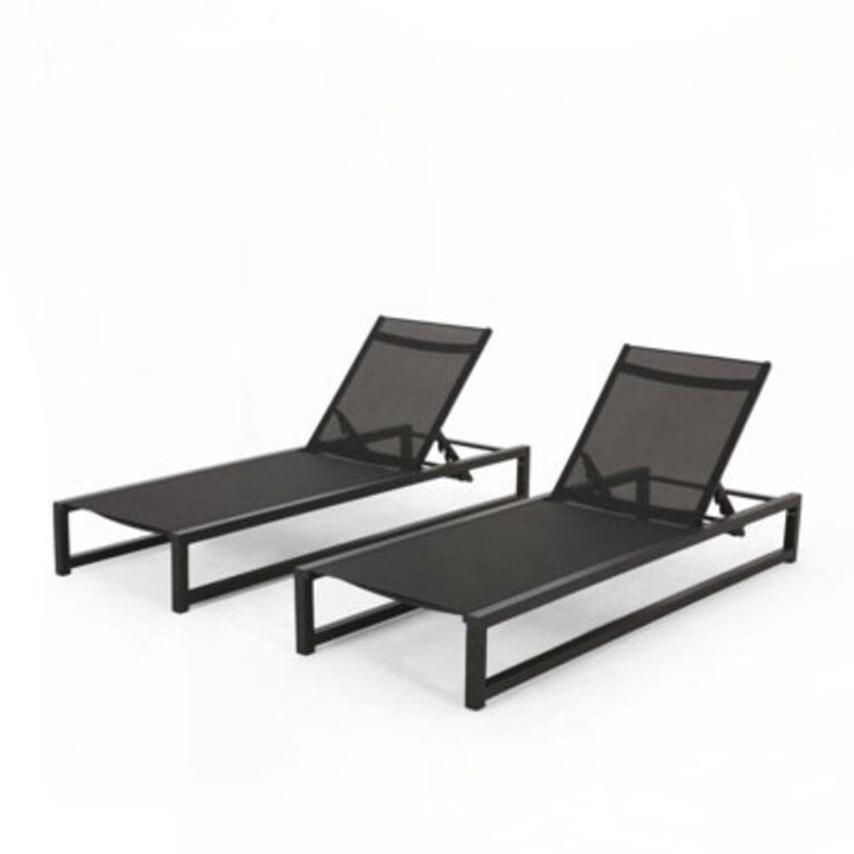 Quinn Aluminum Outdoor Chaise Lounge