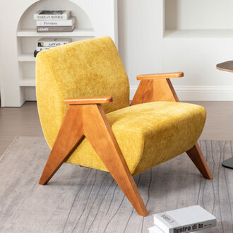 Kyajah 275 Wide Armchair With Solid wood legs