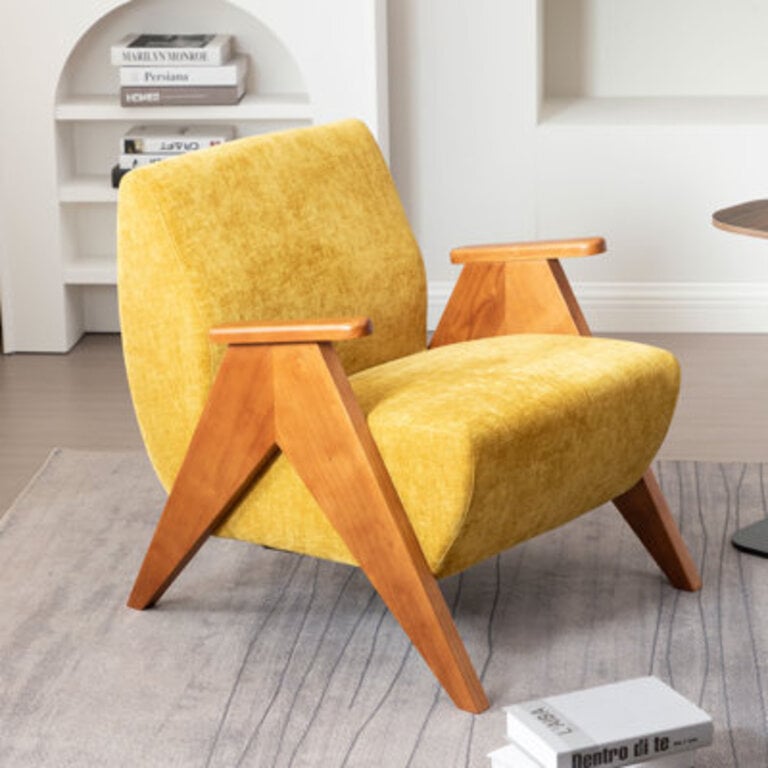 Kyajah 275 Wide Armchair With Solid wood legs