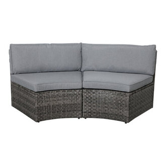 Krishelle Outdoor Patio Curved Chair With Cushions
