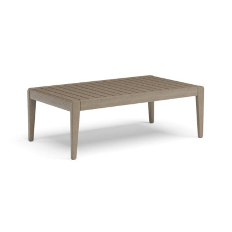 Ojai Rectangular Acacia Outdoor Coffee Table  46 in W 26 in D