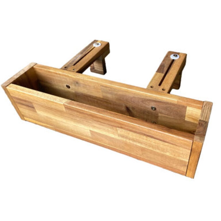 Broderik Wood Railing Planter