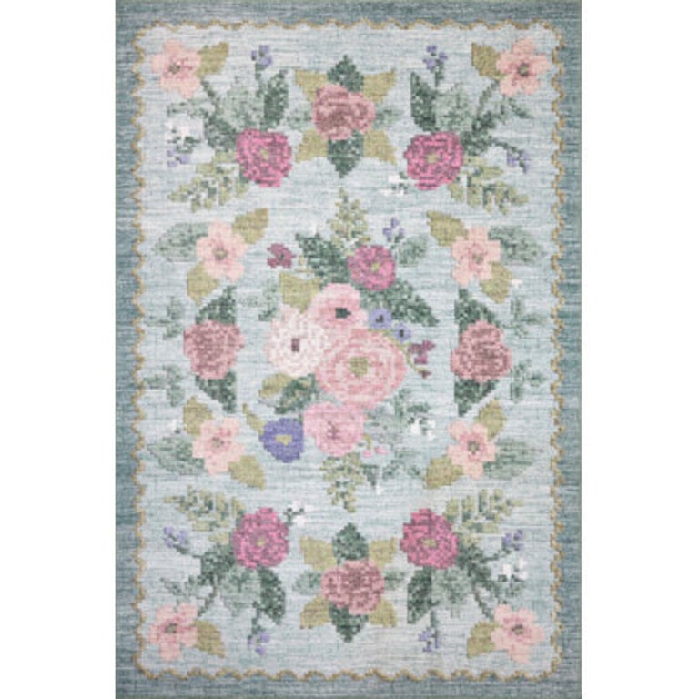Rifle Paper Co x Loloi Rosa Sky Area Rug