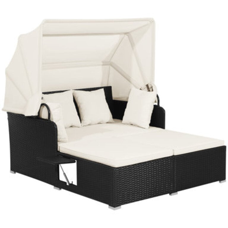 Avdyl 65 Wide Straight Steel Patio Daybed with Cushions