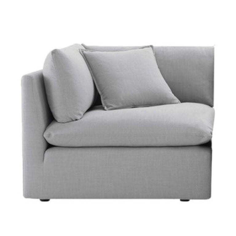 Annabella 4055 W Armless Corner Wedge Accent Chair
