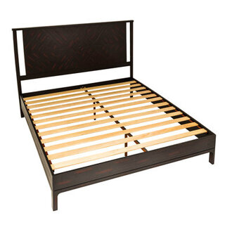 Ethan Solid Wood Platform Bed with Headboard