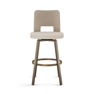 Arshavir Swivel Counter and Bar Stool with Seagrass Backrest