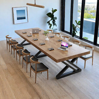 Solid Wood Rectangle Conference Table