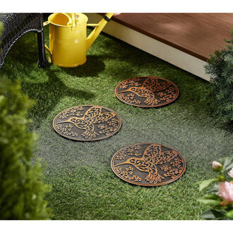 Hursey 3 Piece Hummingbird Stepping Stone Set