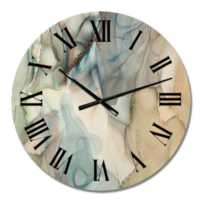 Tender Liquid Art I - Modern Wall Clock