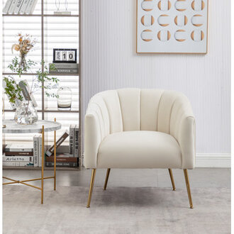 Mariantonietta Velvet Barrel Chair