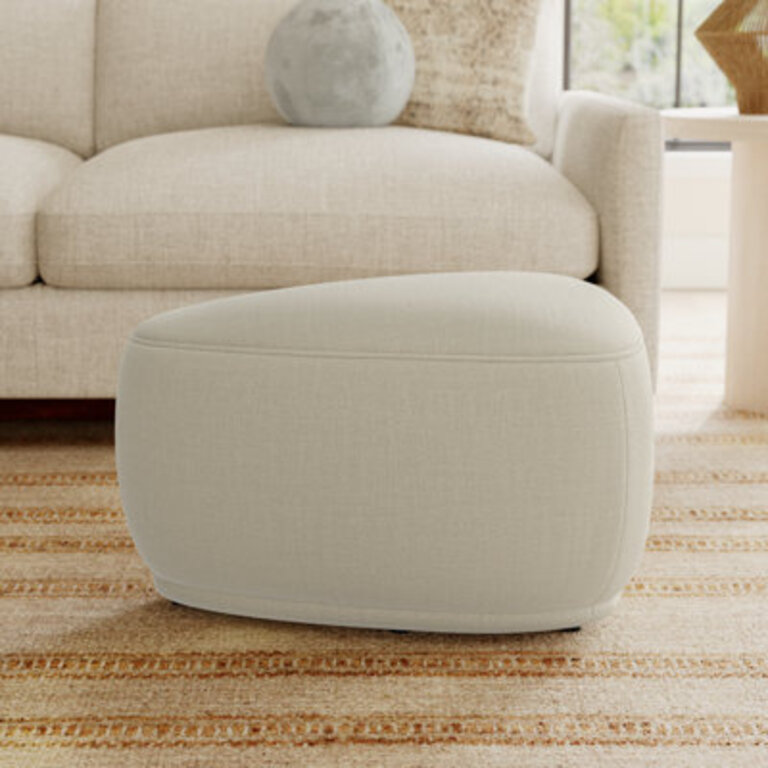 Adna Triangular Upholstered Ottoman