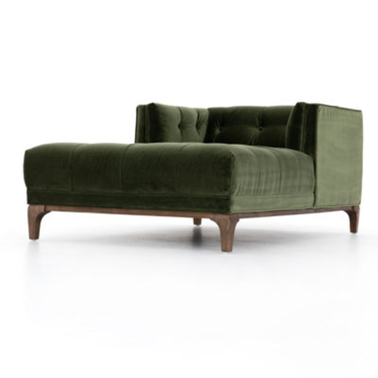 Bari Velvet Chaise Lounge