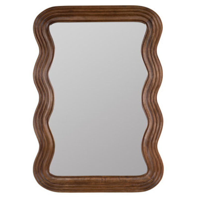 Axinia Wavy Manufactured Wood Accent Mirror