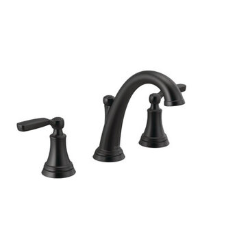 Woodhurst Widespread Bathroom Faucet 3 Hole 2-handle Bathroom Sink Faucet with Drain Assembly