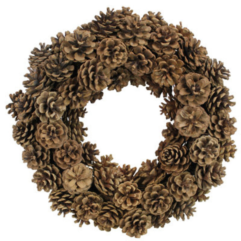 Faux Pinecones 1575 Wreath