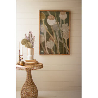 Poppy Print Under Glass
