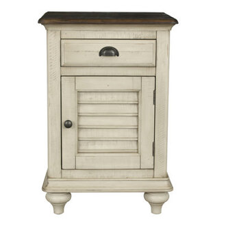Wilfred Single DoorSingle Drawer Solid Wood Nightstand