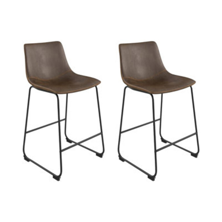 Nia Vegan Leather Bar  Counter Stool