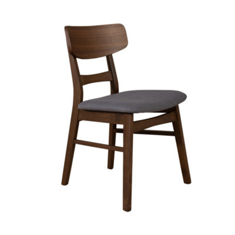 Didmarton Panel Back Side Chair - Medium Brown