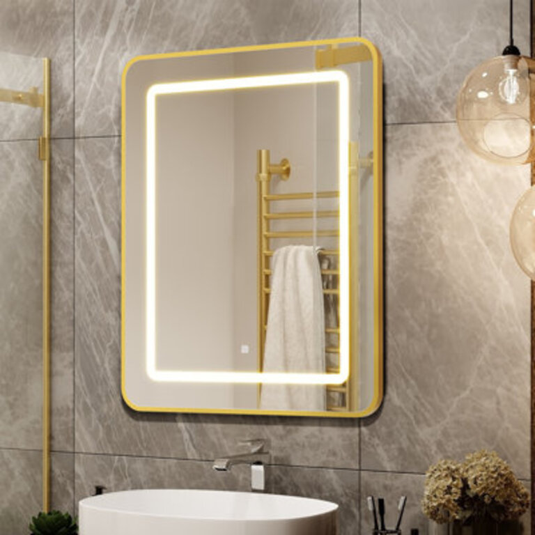 W H Framed Medicine Cabinet Mirror Fixed