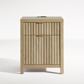Arrilla 25 H 2 - Drawer Nightstand with Built-In Outlets