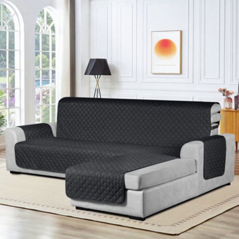 Wildee Waterproof Couch Cover For Sectional L Shape Sofa Cover Reversible Sofa Slipcovers