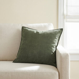 Edgar Square 100 Cotton Pillow