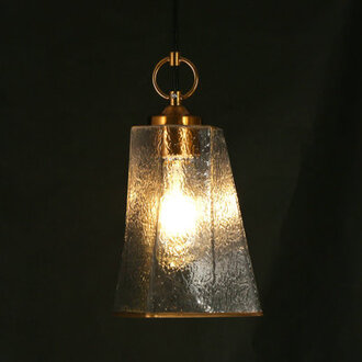 Coleridge 1-Light Dimmable Steel and Glass Pendant