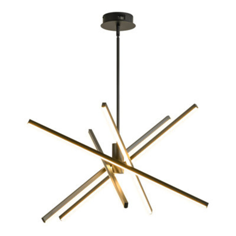 Burcker Aluminum Dimmable LED Modern Linear Chandelier