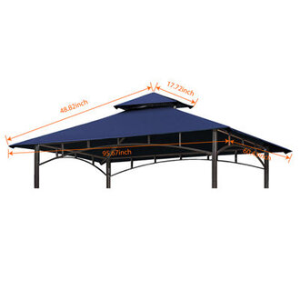 Monyca Arlmont  Co Polyester Replacement Canopy for Gazebo