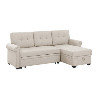 Upholstered 86 Reclining Sleeper Sofa
