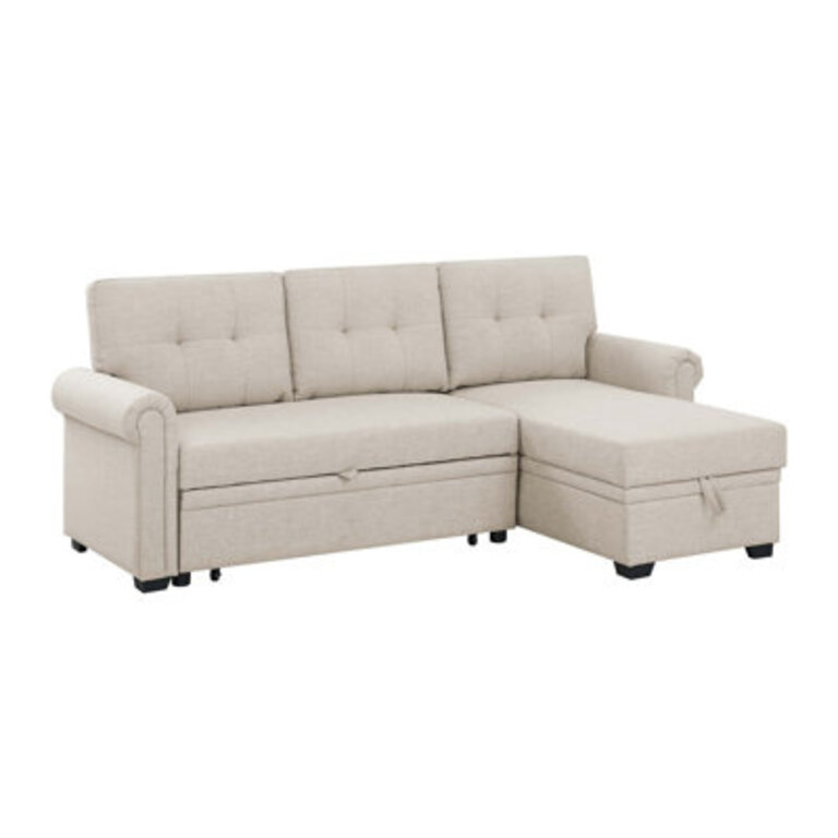 Upholstered 86 Reclining Sleeper Sofa