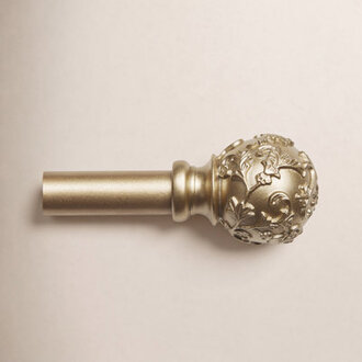Jewett Exclusive Home Vine 1 Curtain Rod and Coordinating Finial Set Adjustable