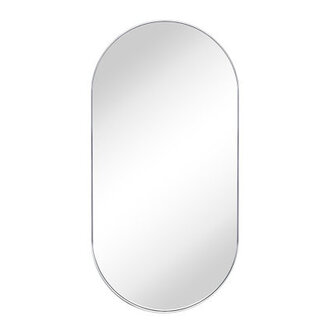 Cristos Oval Stainless Steel Wall Mirror