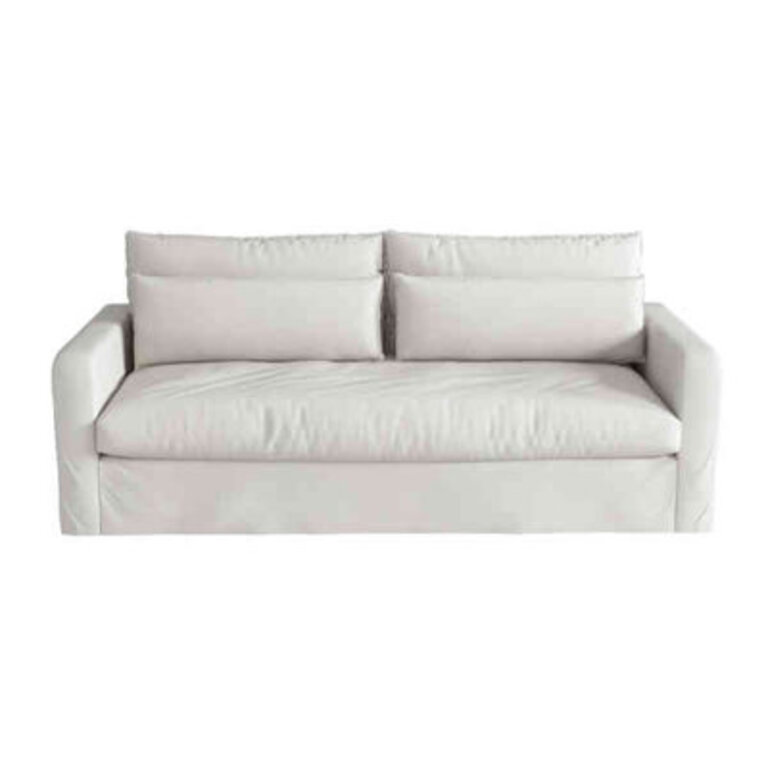 Carevic 80 Modern Upholstered Slip Covers Sofa For Living Room Couches With Solid Wood Frame