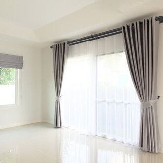 Steel Adjustable Double Curtain Rod