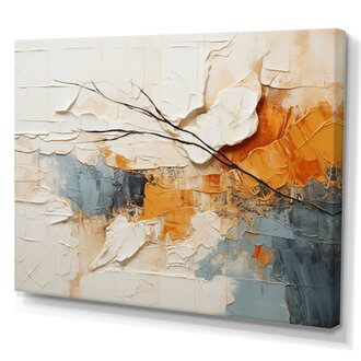 Minimalism Modern Scandinavian Serenity Art - Modern-Scandinavian Framed Canvas Print Wall Art
