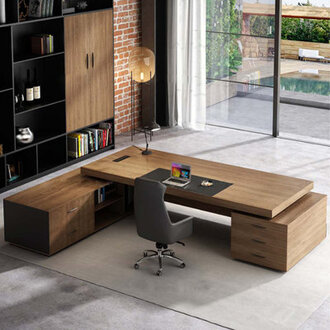 2 Piece Rectangular Computer Desk Office Set with Chair