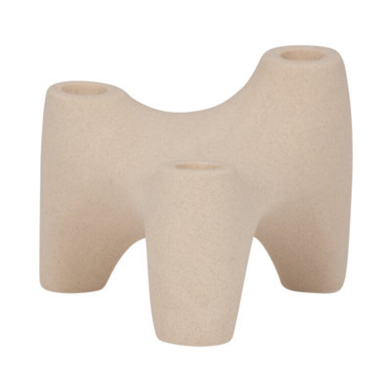 Solid Color 3 Taper Novelty Candle Holder