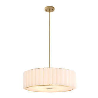 24 5-Light Pleated Drum Chandelier