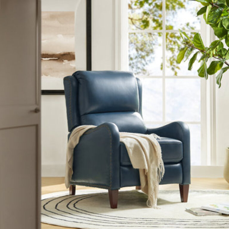 Westmere Genuine Leather Manual Club Recliner