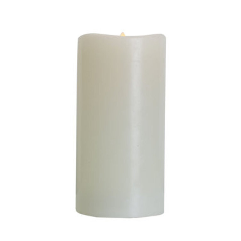 Mikasa Unscented Realistic-Flame LED Wax Pillar Candles