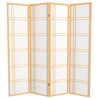 Keitez 6 ft Tall Folding Rice Paper Room Divider